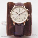 ZF Factory IWC Portugieser V2 Upgrade Edition Rose Gold Case 40.9mm Swiss Automatic Chronograph Watch